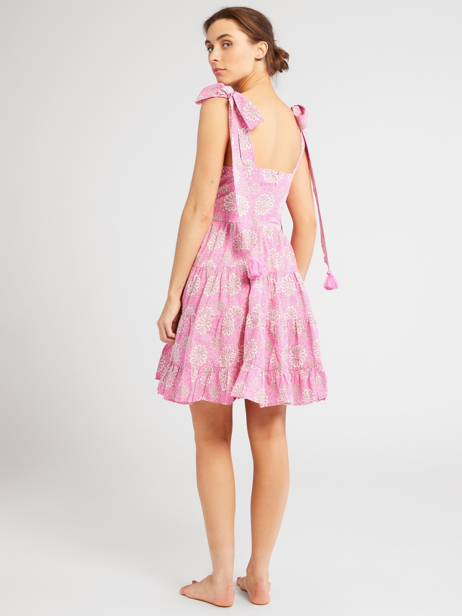 MILLE Clothing Kiara Dress in Pink Daisy