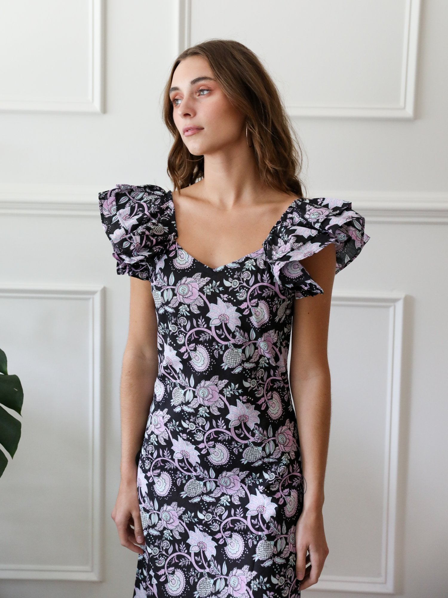 Klara Dress in Tropical Night – MILLE