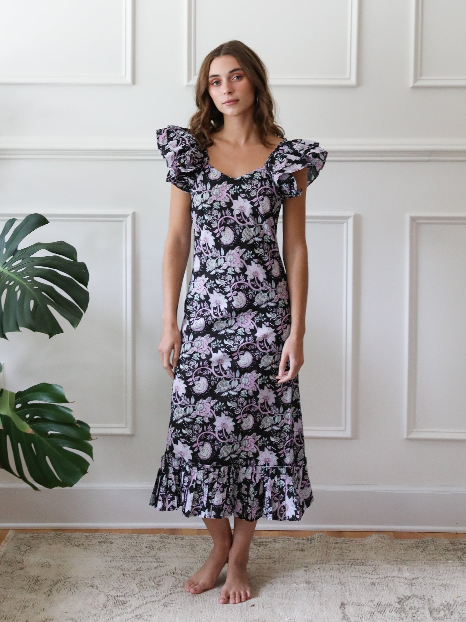 MILLE Clothing Klara Dress in Tropical Night