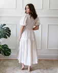 MILLE Clothing Maja Dress in Pearl Eyelet