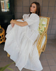 MILLE Clothing Maja Dress in Pearl Eyelet