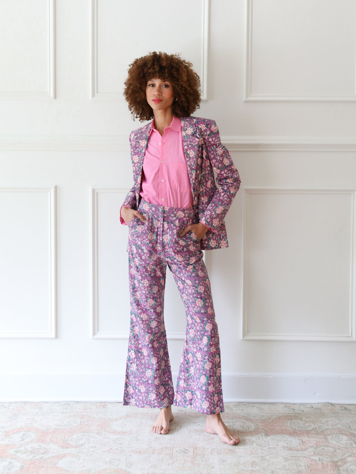 MILLE Clothing Marianne Blazer in Purple Rose