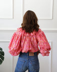 MILLE Clothing May Top in Pink Carnation