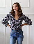 MILLE Clothing May Top in Tropical Night