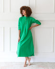 MILLE Clothing Sadie Caftan in Kelly