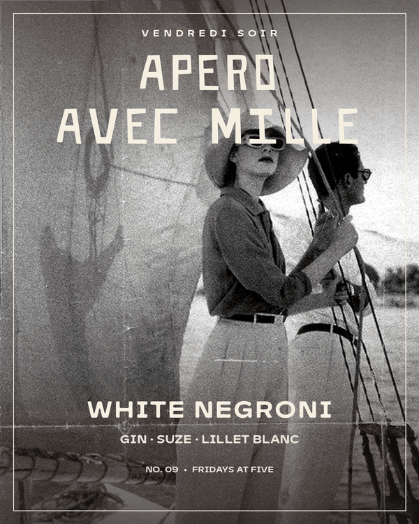 Vendredi Soir — The White Negroni & Whipped Ricotta Crostini
