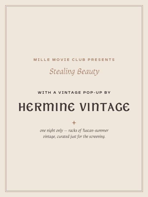 Mille Movie Club — Stealing Beauty - August 24th — view 3