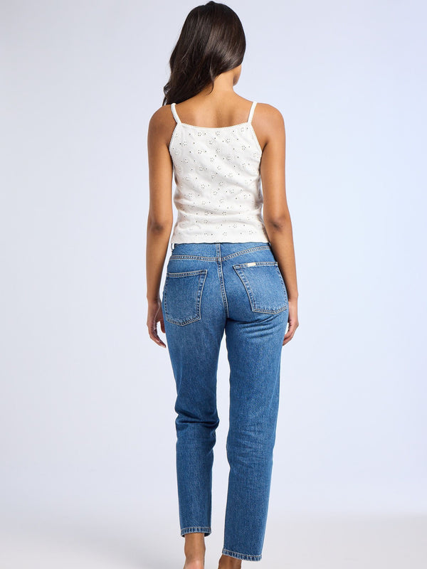 Atianna Tank in White Eyelet — view 6