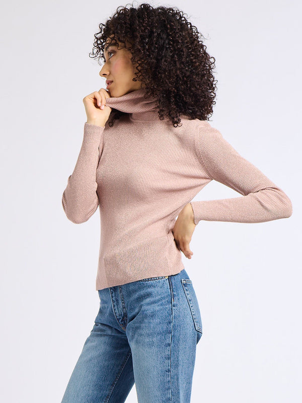 Briar Turtleneck in Dusty Rose — view 5