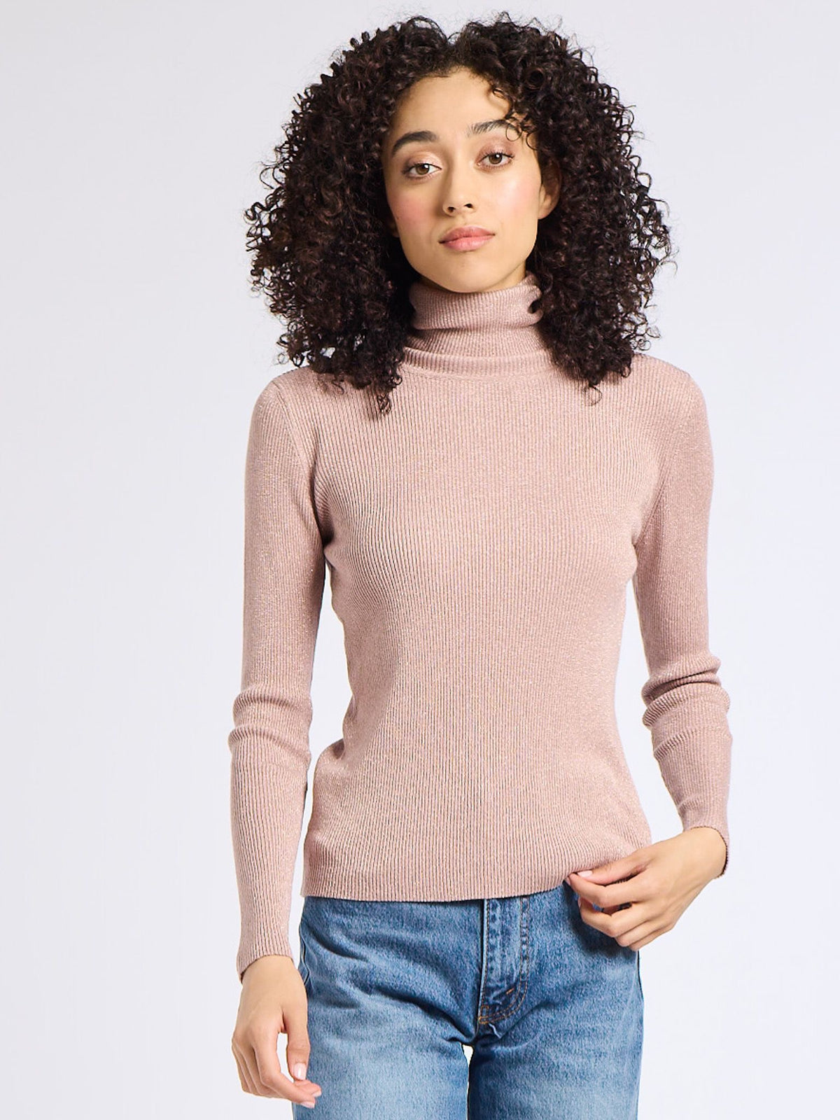 Briar Turtleneck in Dusty Rose — The cloth