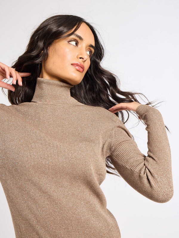 Briar Turtleneck in Mink — view 9