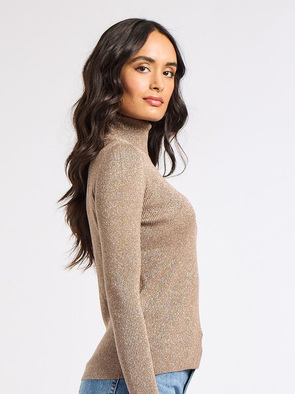Briar Turtleneck in Mink — view 6