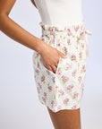 Cary Short in Rose Block Print