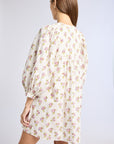 Daisy Dress in Rose Block Print