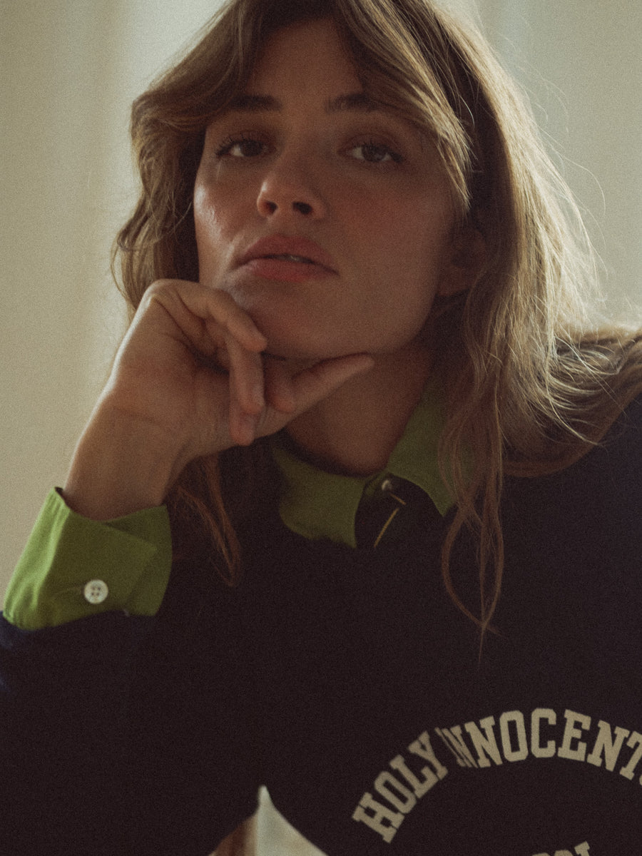 Vintage Velva Sheen "Holy Innocents School" Sweatshirt, Single Stitch — alternate view