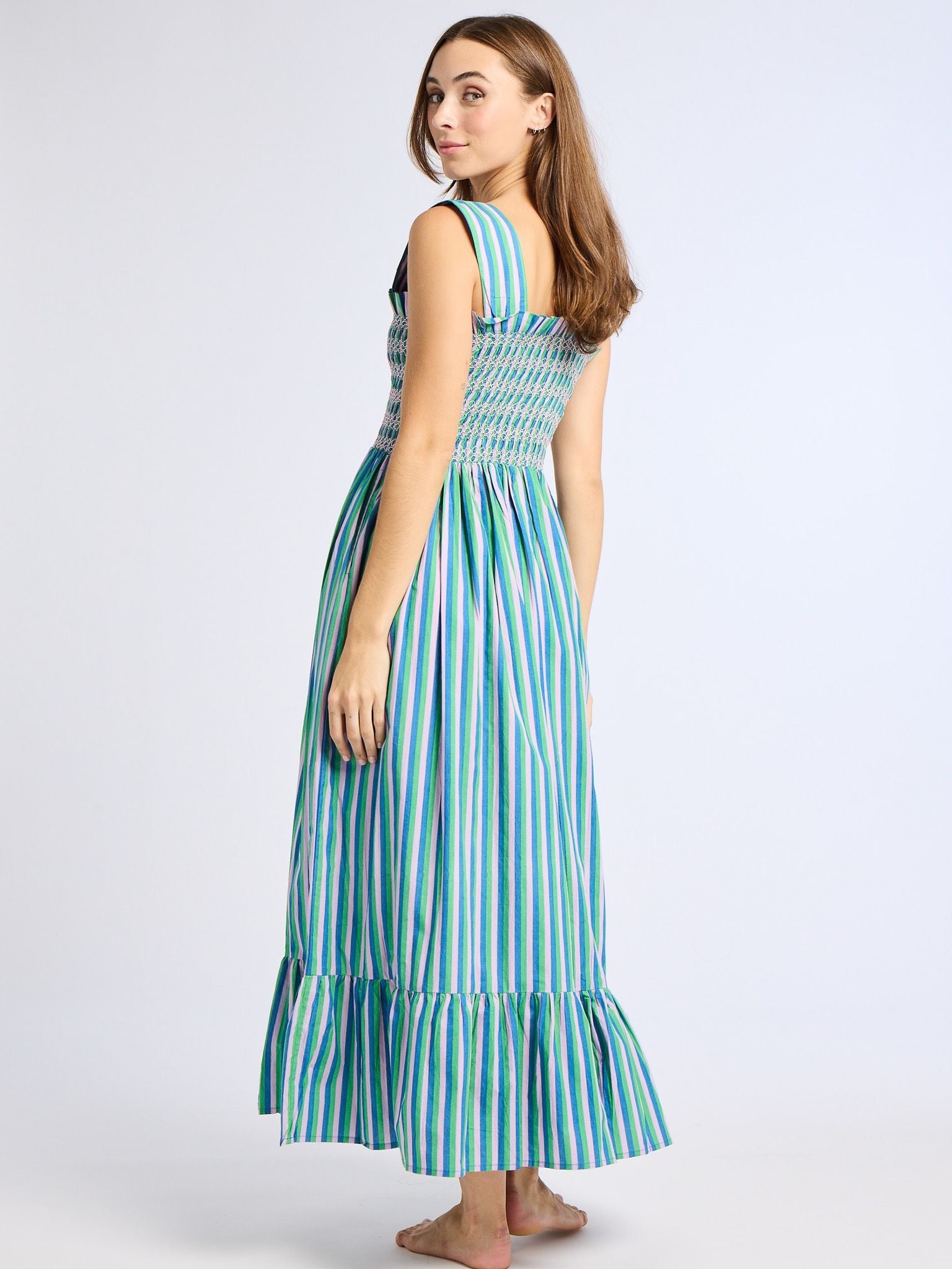 Garden Dress in Printemps Stripe