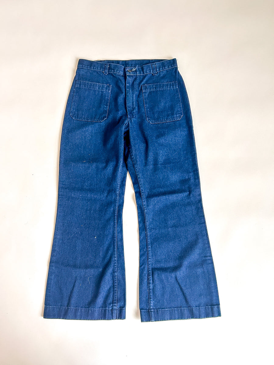 Vintage US Military Denim Utility Trousers, 1996 - L.M. Chapman, Wide Leg - W33" — alternate view