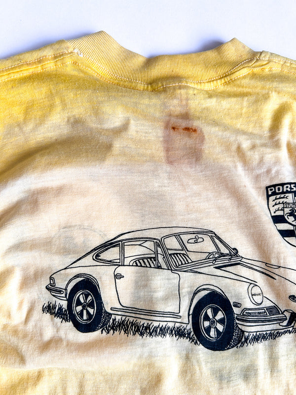 1970s-80s Porsche Single-Stitch Tubular Tee - Yellow — view 5