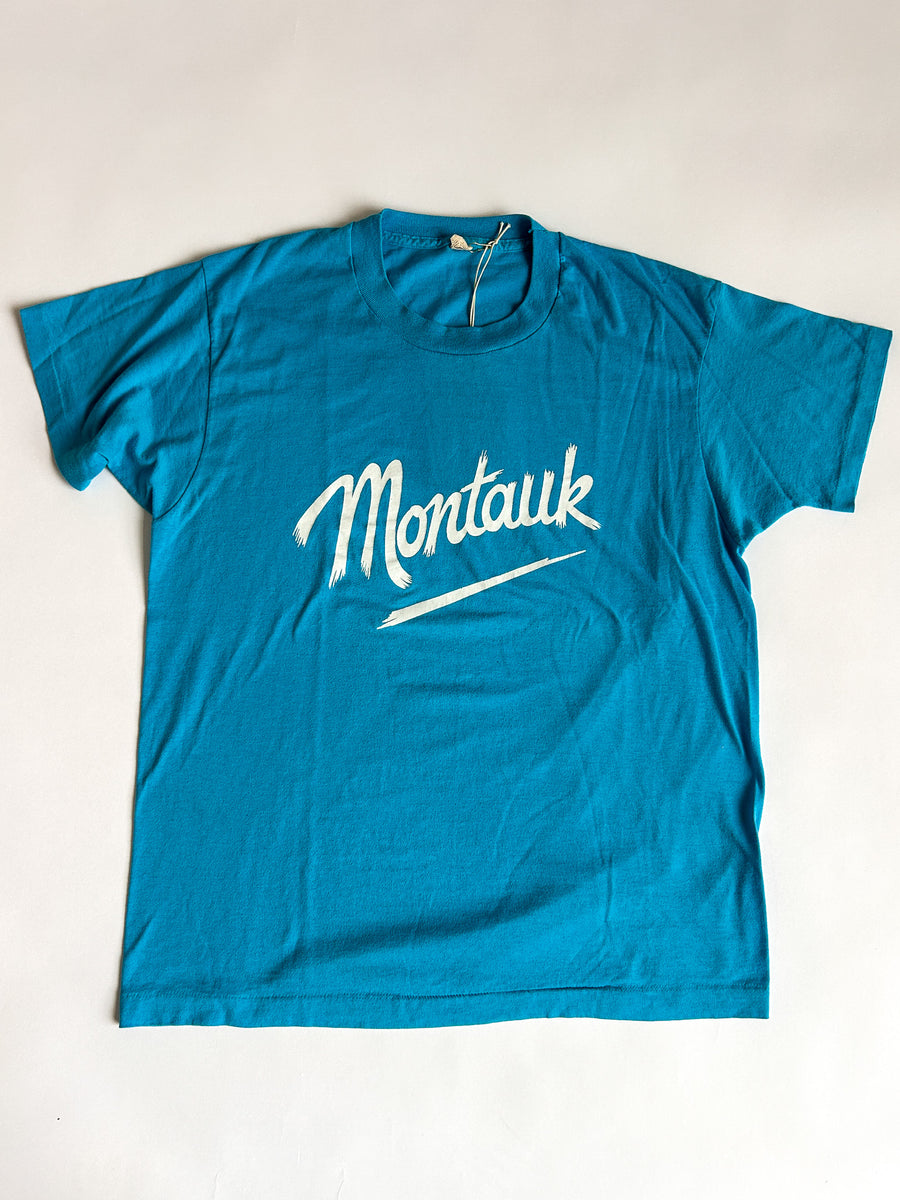 1980s Montauk New York Tee - Robin Blue — alternate view
