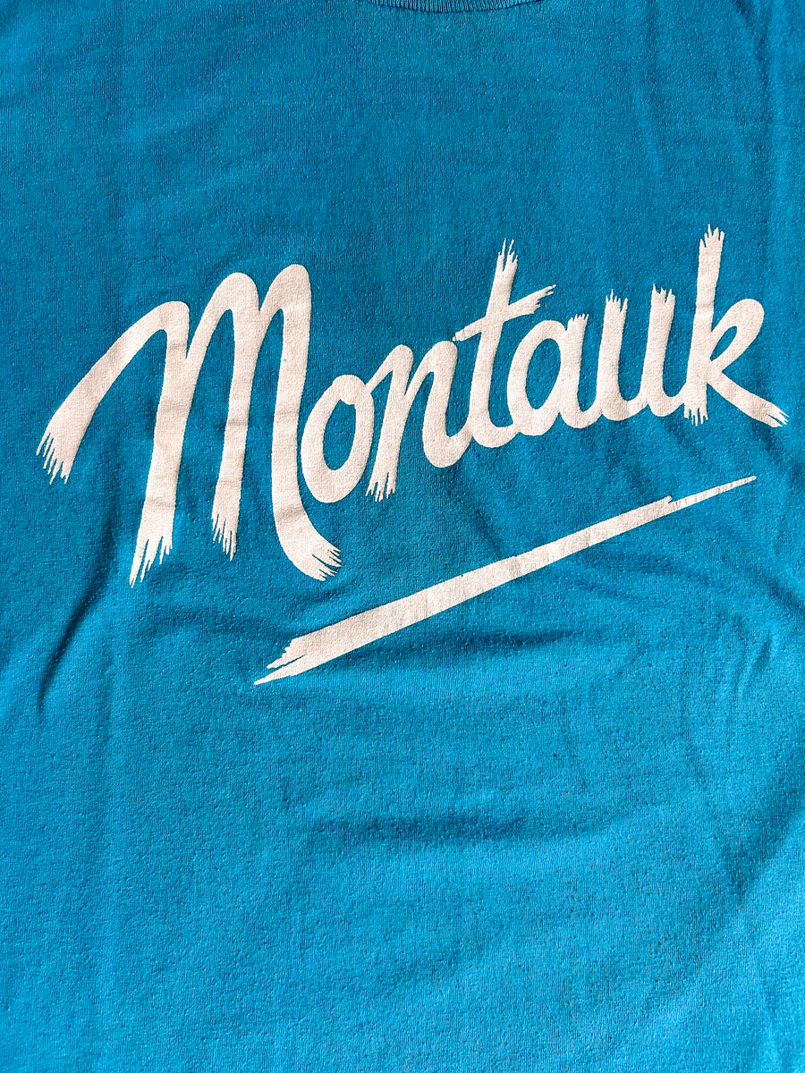 1980s Montauk New York Tee - Robin Blue