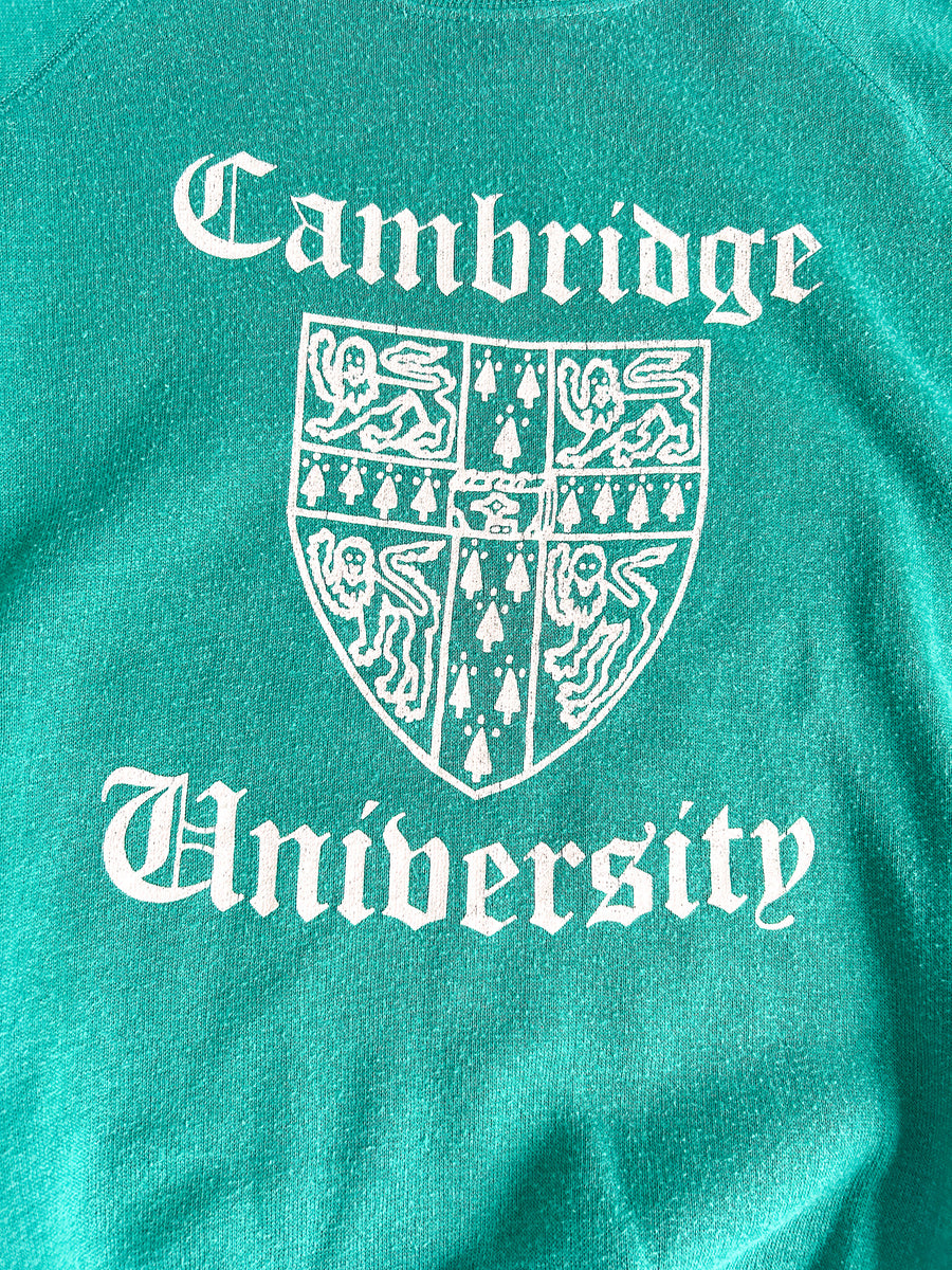 Vintage Cambridge University Crewneck, Made in England - Green — alternate view
