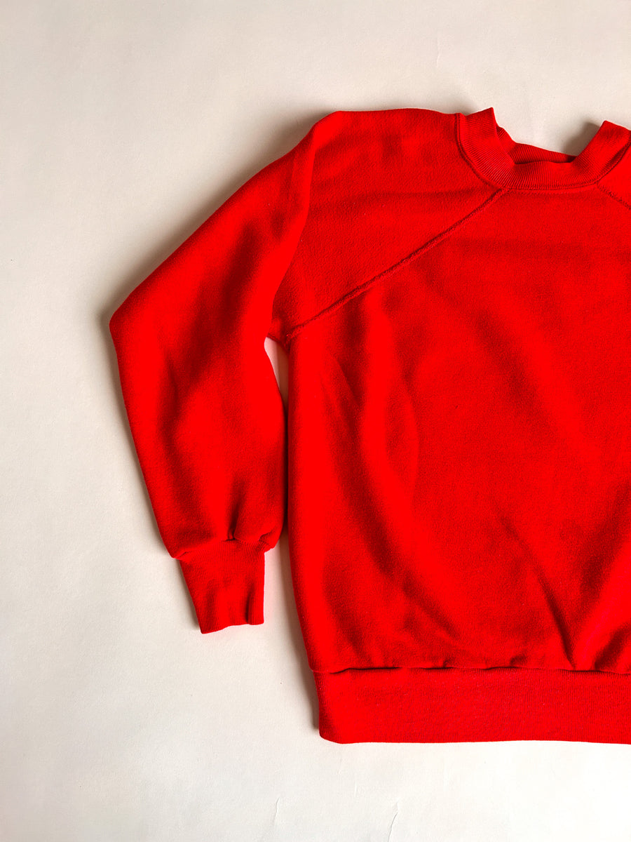 Vintage Wrangler Raglan Sweatshirt Made in USA - Red