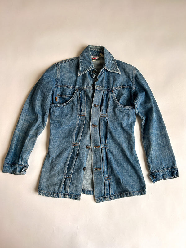 Vintage Levi's Orange Tab Denim Trucker Jacket, Made in USA — view 3