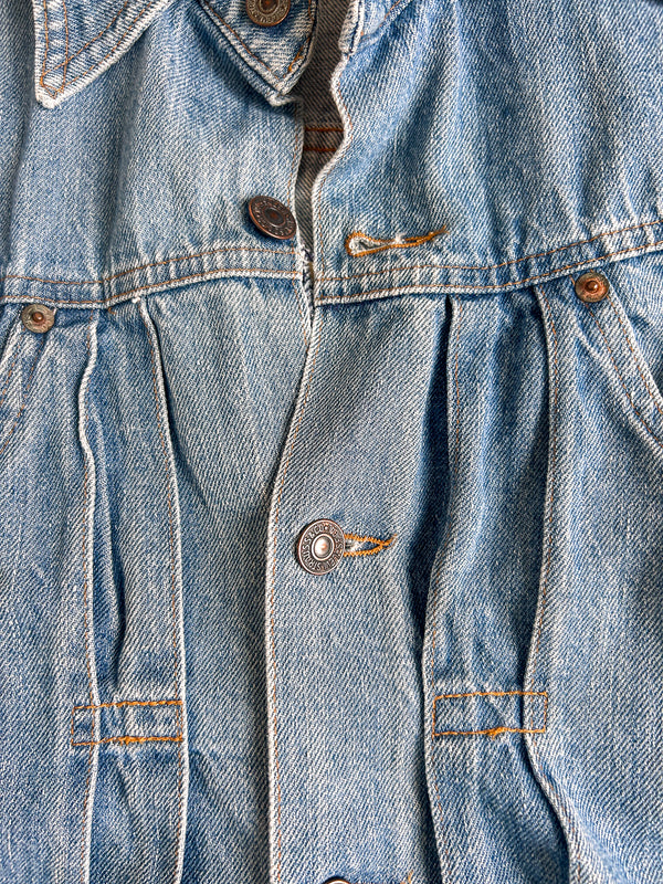 Vintage Levi's Orange Tab Denim Trucker Jacket, Made in USA — view 4