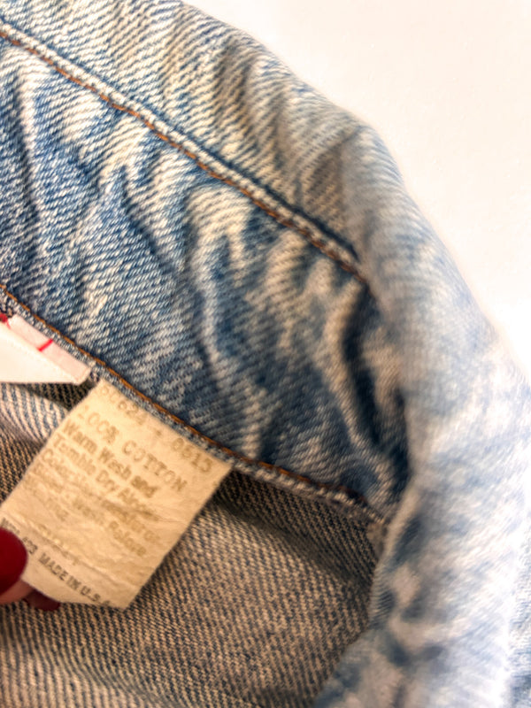 Vintage Levi's Orange Tab Denim Trucker Jacket, Made in USA — view 10