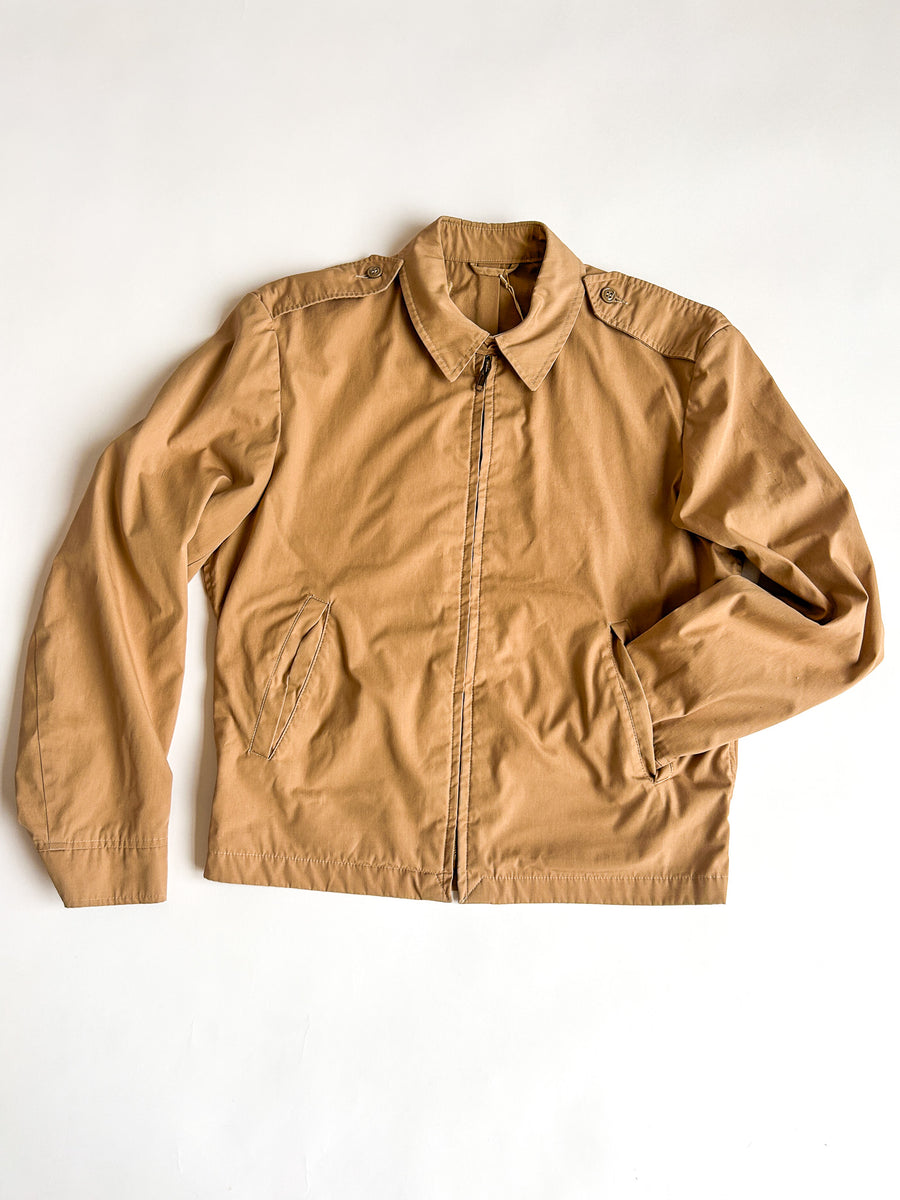 Vintage US Navy Issue Windbreaker, Khaki - Neptune Garment Co., 1970s-80s — alternate view