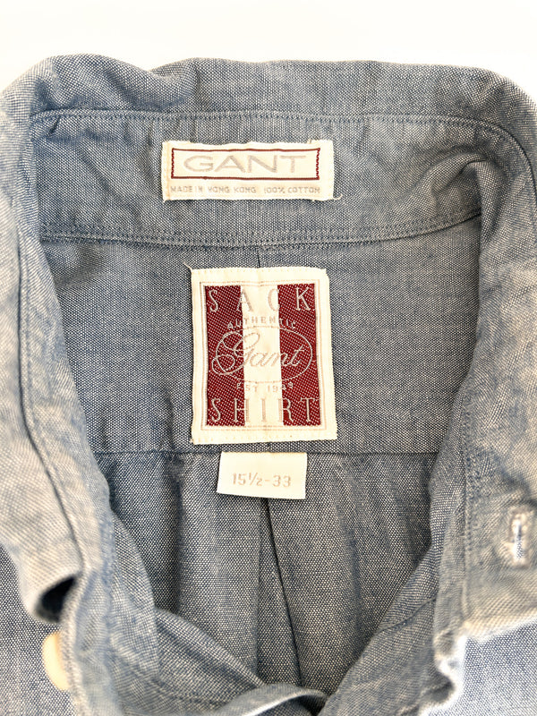Vintage Gant "Sack Shirt" Oxford Button-Down, Made in Hong Kong — view 2
