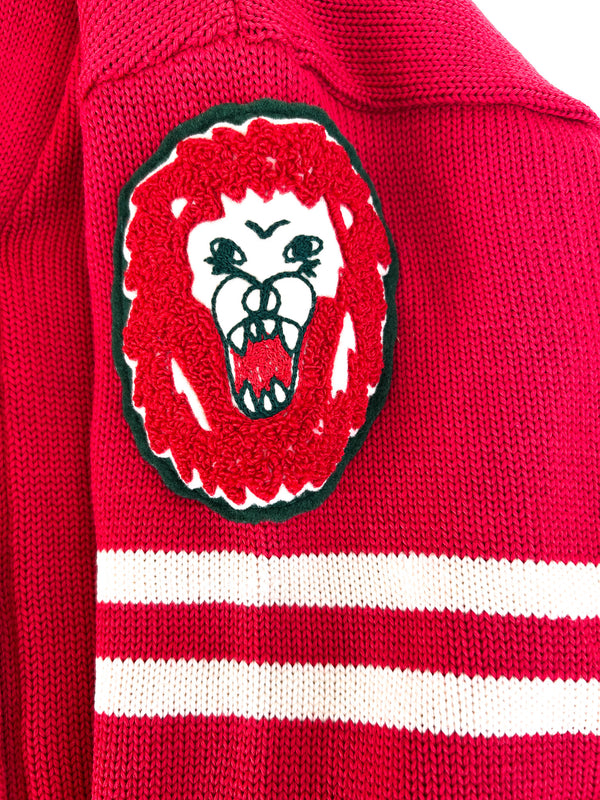1978 Traci Eubanks Choir Letter Cardigan, Red Wool - Phoenix-Mesa, Arizona — view 5