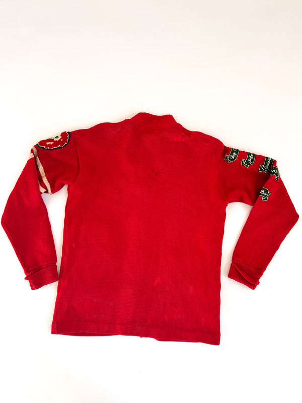 1978 Traci Eubanks Choir Letter Cardigan, Red Wool - Phoenix-Mesa, Arizona — view 13
