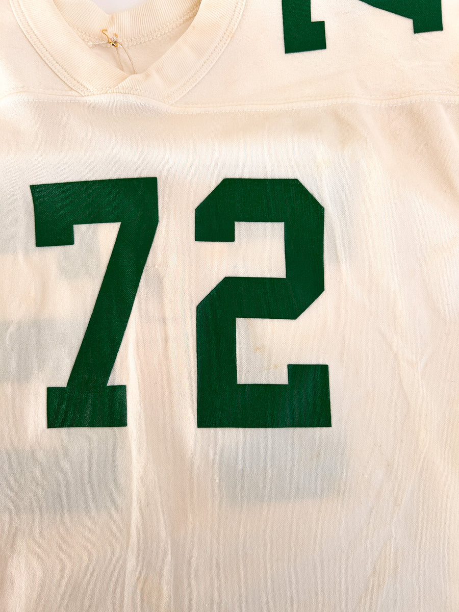 Vintage Russell Top Teams #72 Football Jersey, Efinger - Green and Orange — alternate view