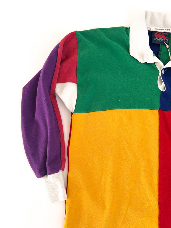 Vintage Canterbury of New Zealand Colour-Block Rugby Jersey, Made in New Zealand - C.T. Longeway — view 3