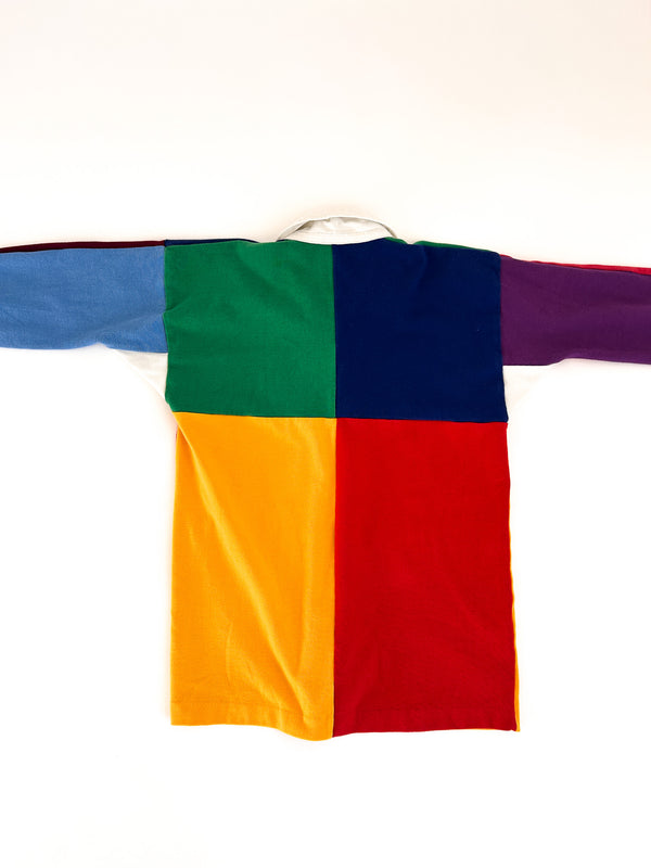 Vintage Canterbury of New Zealand Colour-Block Rugby Jersey, Made in New Zealand - C.T. Longeway — view 9