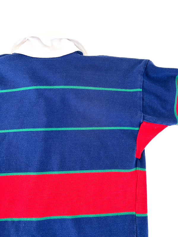 Vintage Canterbury of New Zealand Rugby Shirt - Navy, Red and Kelly Green — view 6