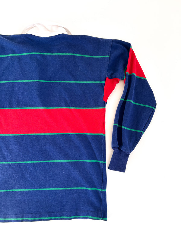 Vintage Canterbury of New Zealand Rugby Shirt - Navy, Red and Kelly Green — view 8