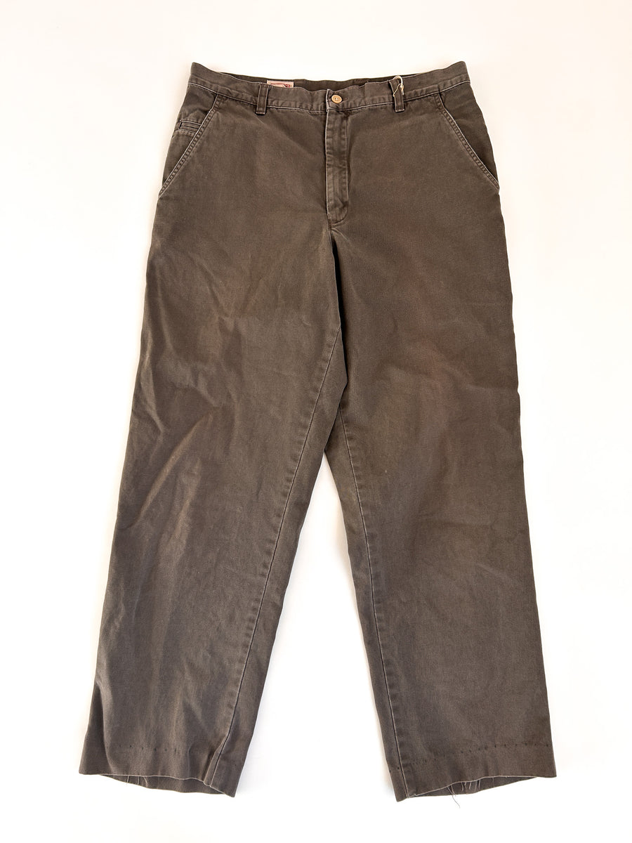 1980s Banana Republic Wide-Leg Chinos, Mill Valley - British Colony of Hong Kong - W33"