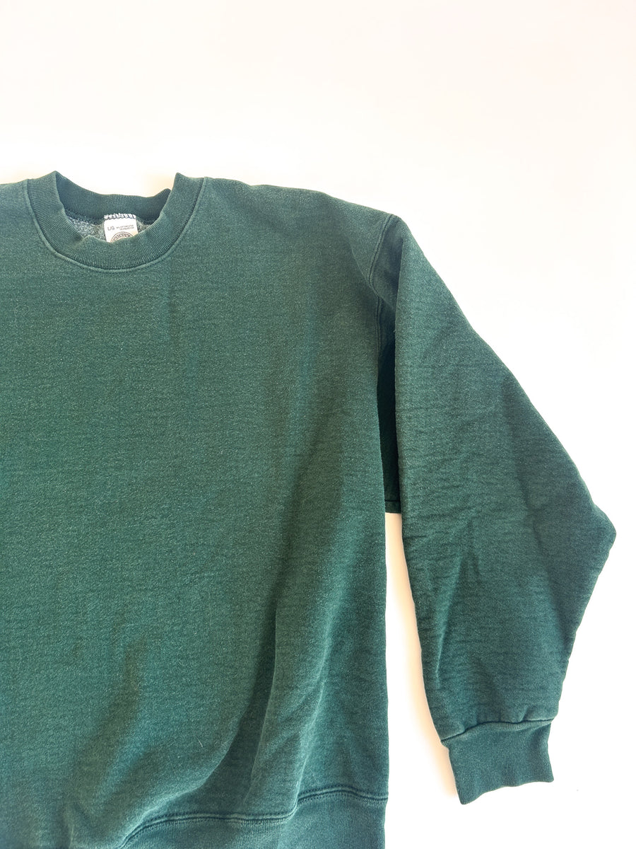 Vintage Munsingwear Heavyweight Crewneck Sweatshirt, Forest Green - Made in USA, Size L