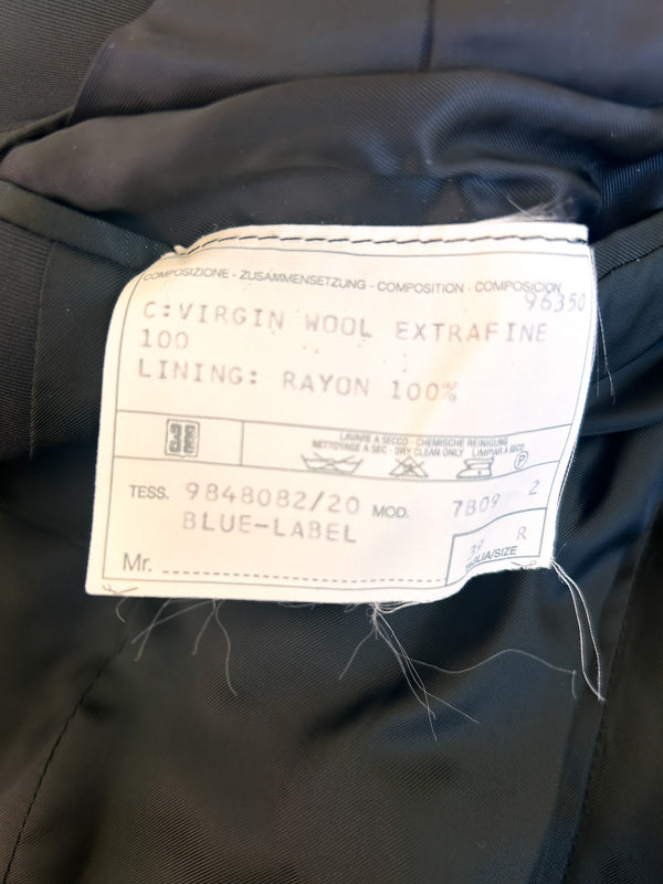 Vintage Polo by Ralph Lauren Black Dinner Jacket - Extra Fine Virgin Wool, Made in Italy, 39R — view 7