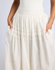 Leonie Skirt in White Eyelet