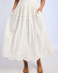 Leonie Skirt in White Eyelet