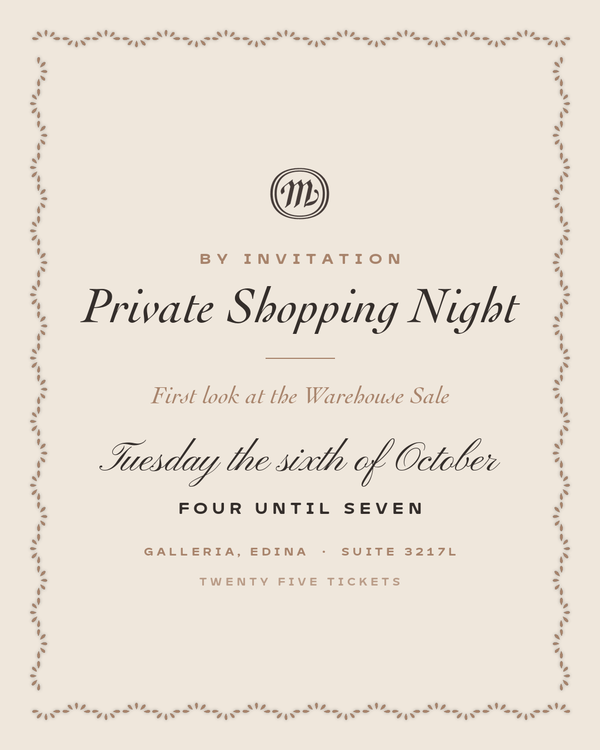 PRIVATE SHOPPING NIGHT - OCTOBER 6th — view 1