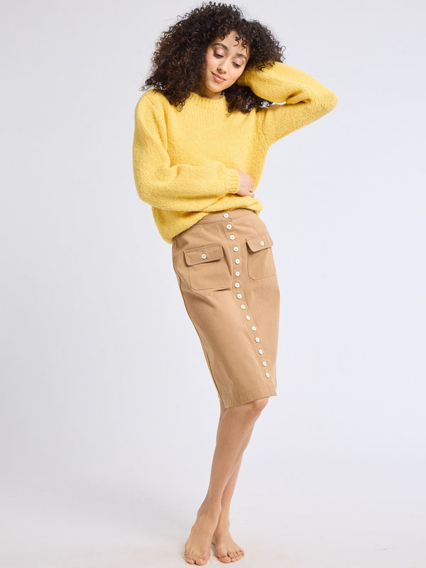Mirabelle Skirt in Almond — view 6