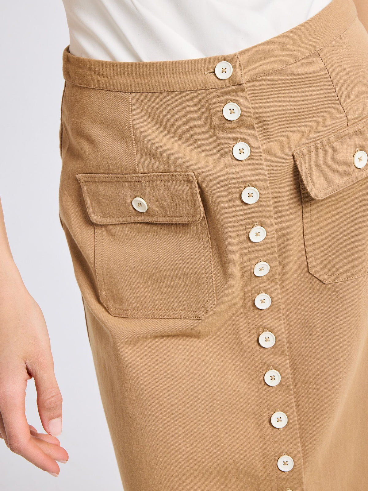 Mirabelle Skirt in Almond — The cloth