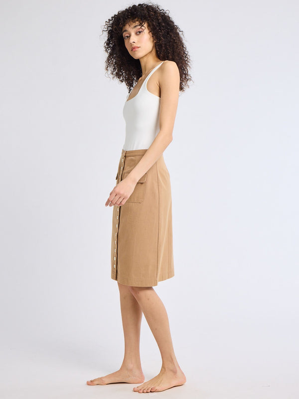 Mirabelle Skirt in Almond — view 4