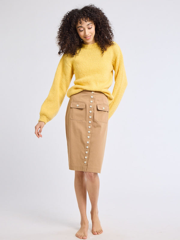 Mirabelle Skirt in Almond — view 1