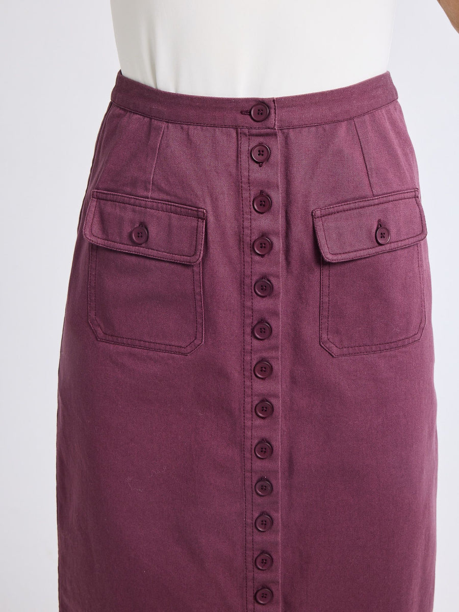 Mirabelle Skirt in Plum — alternate view
