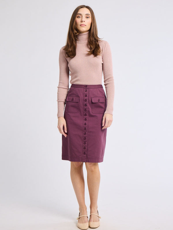 Mirabelle Skirt in Plum — view 8